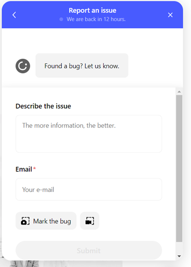 Report an issue