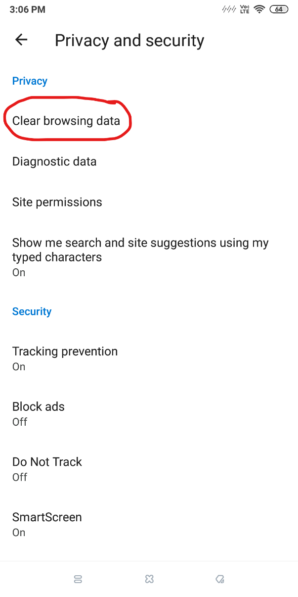 Clear Browsing Data Microsoft Edge