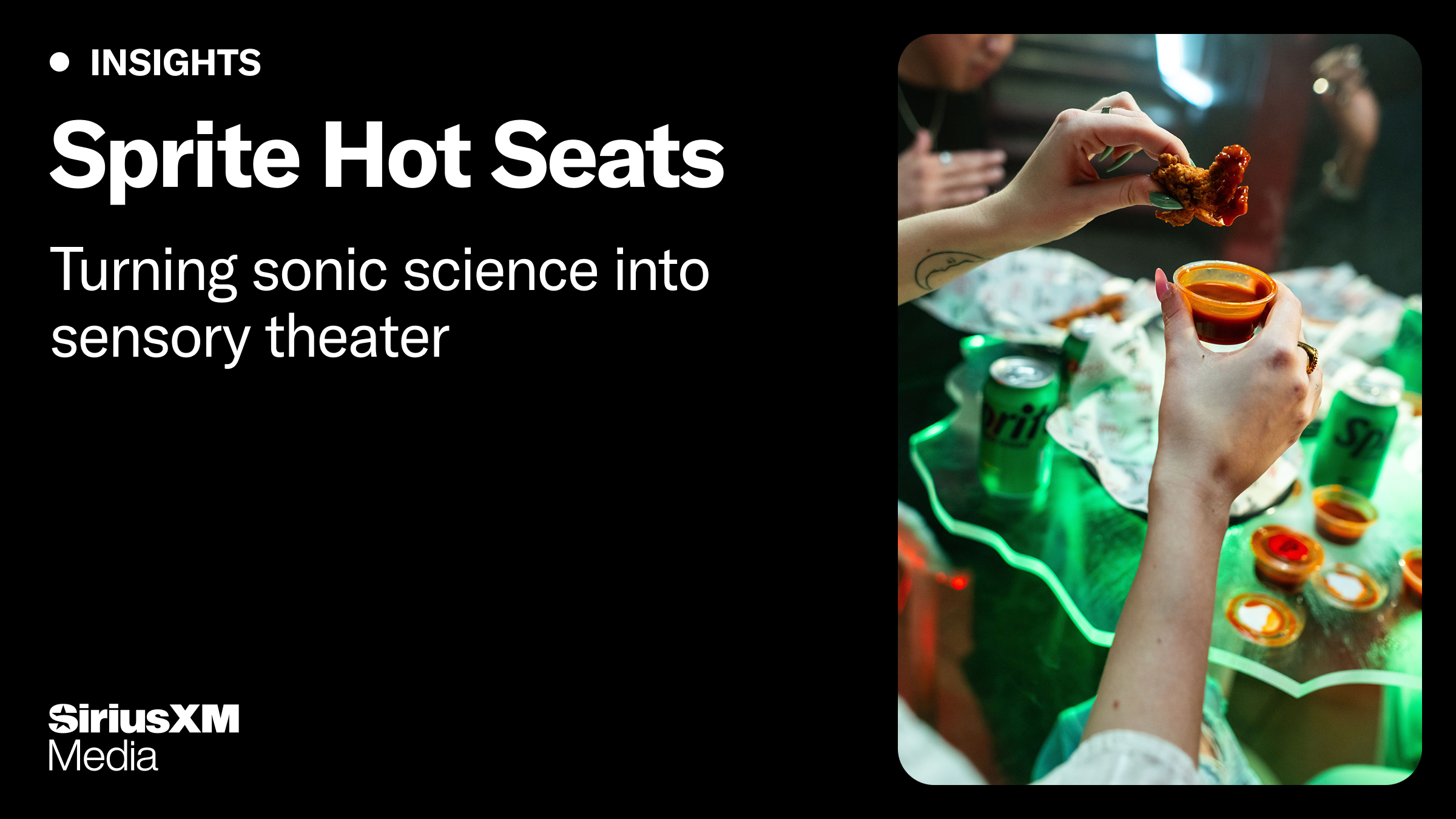 Sprite Hot Seats: Turning Sonic Science into Sensory Theater