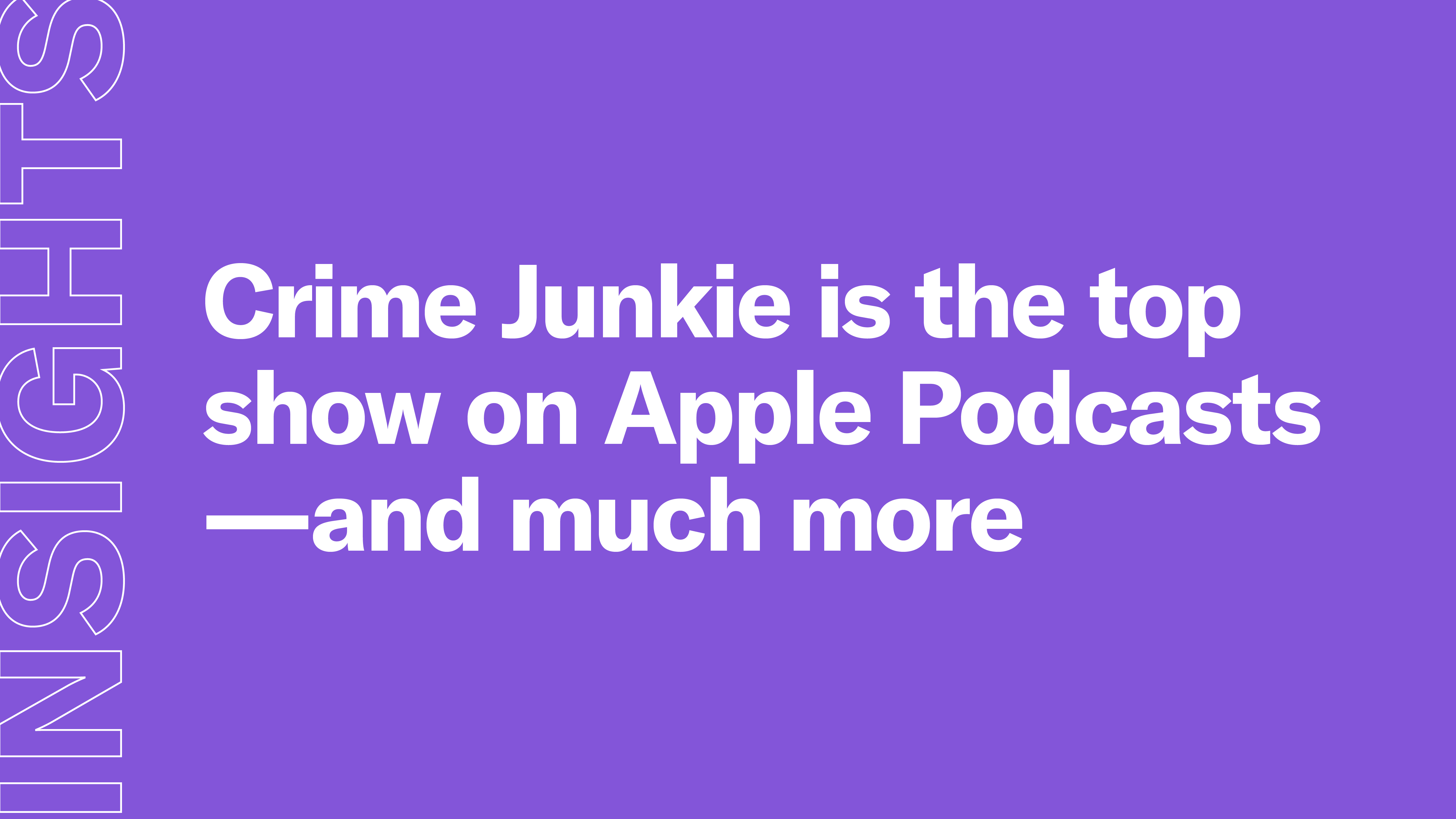 Crime Junkie Is The Top Show On Apple Podcasts—and Much More