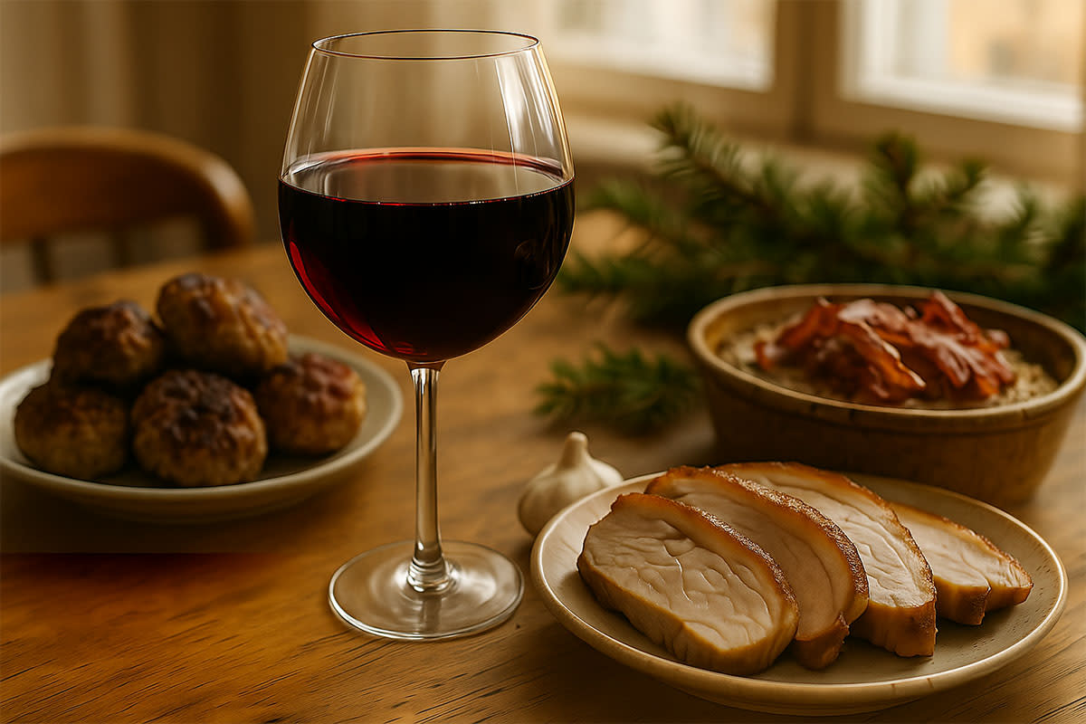 Img - Julefrokost - Rødvin