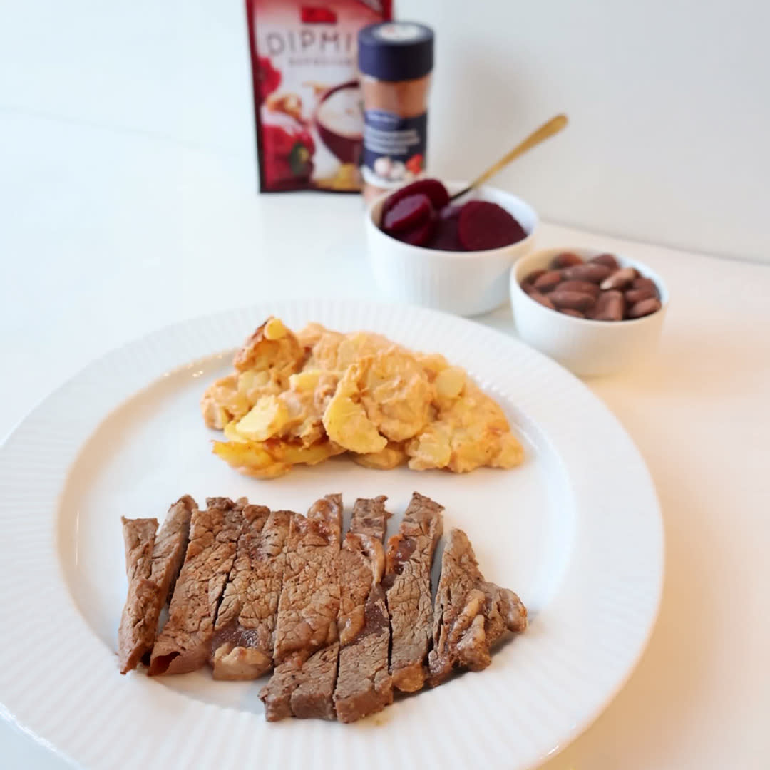 Img - Ribeye med BBQ-flødekartofler