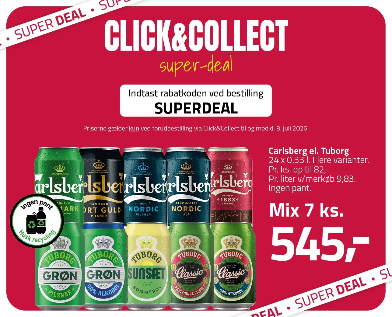 FL DK - Carlsberg + Tuborg - Mersalg - Topbanner Mobil