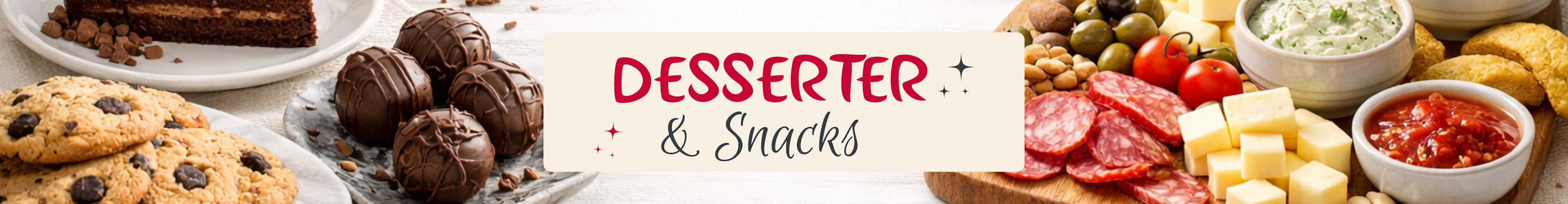 Hero - Desserter og snacks Img