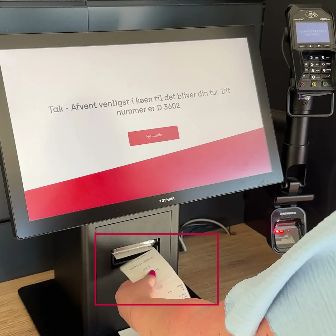 bList - Click&Collect - Betale ved standeren - Kø nummer printes Img