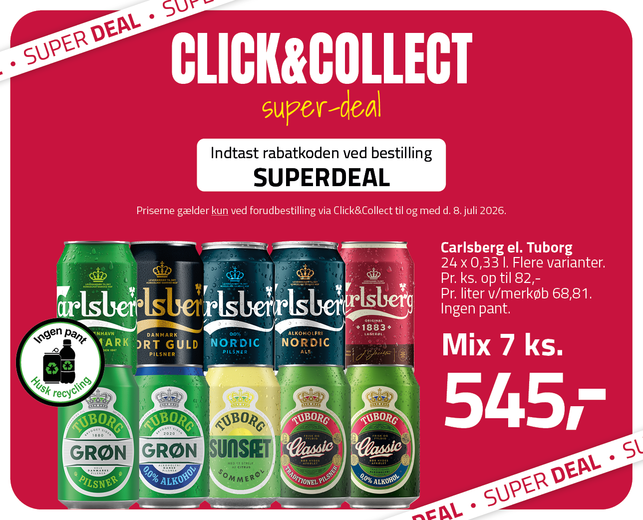 Hero - Carlsberg/Tuborg - Topbanner Mobil