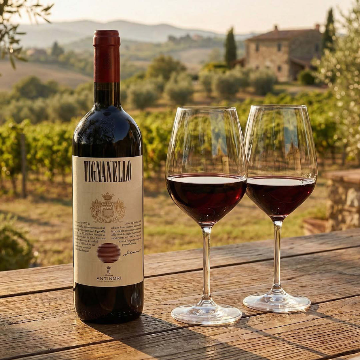 Img - LP - Det Bedste Glas - Rødvine - Antinori Tignanello