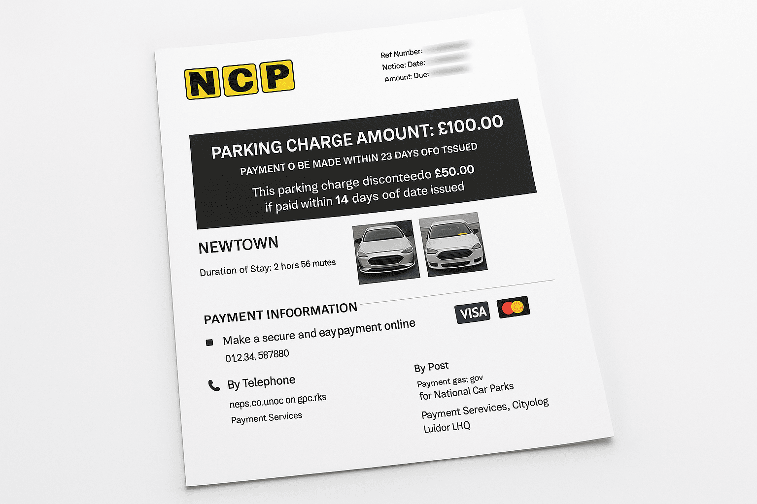 National Car Parks PCN Letter