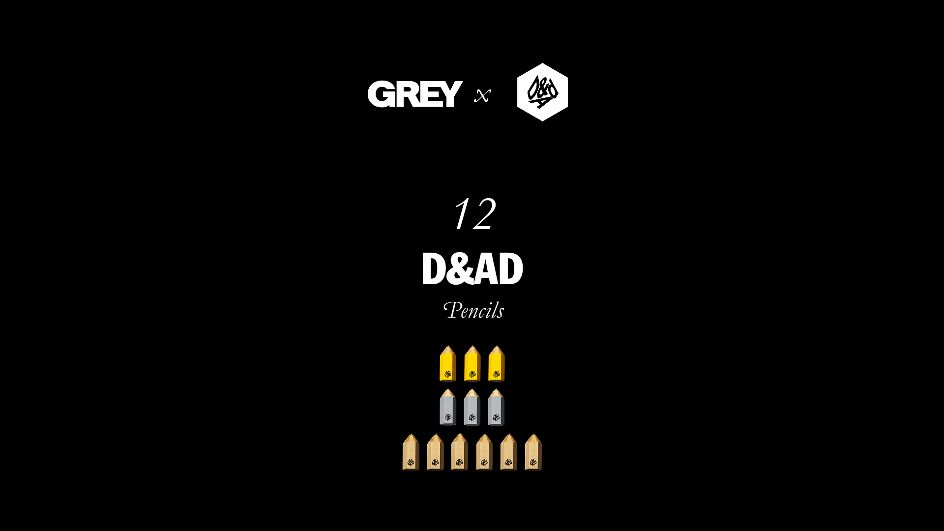 Grey Scores 12 Pencils at D&AD