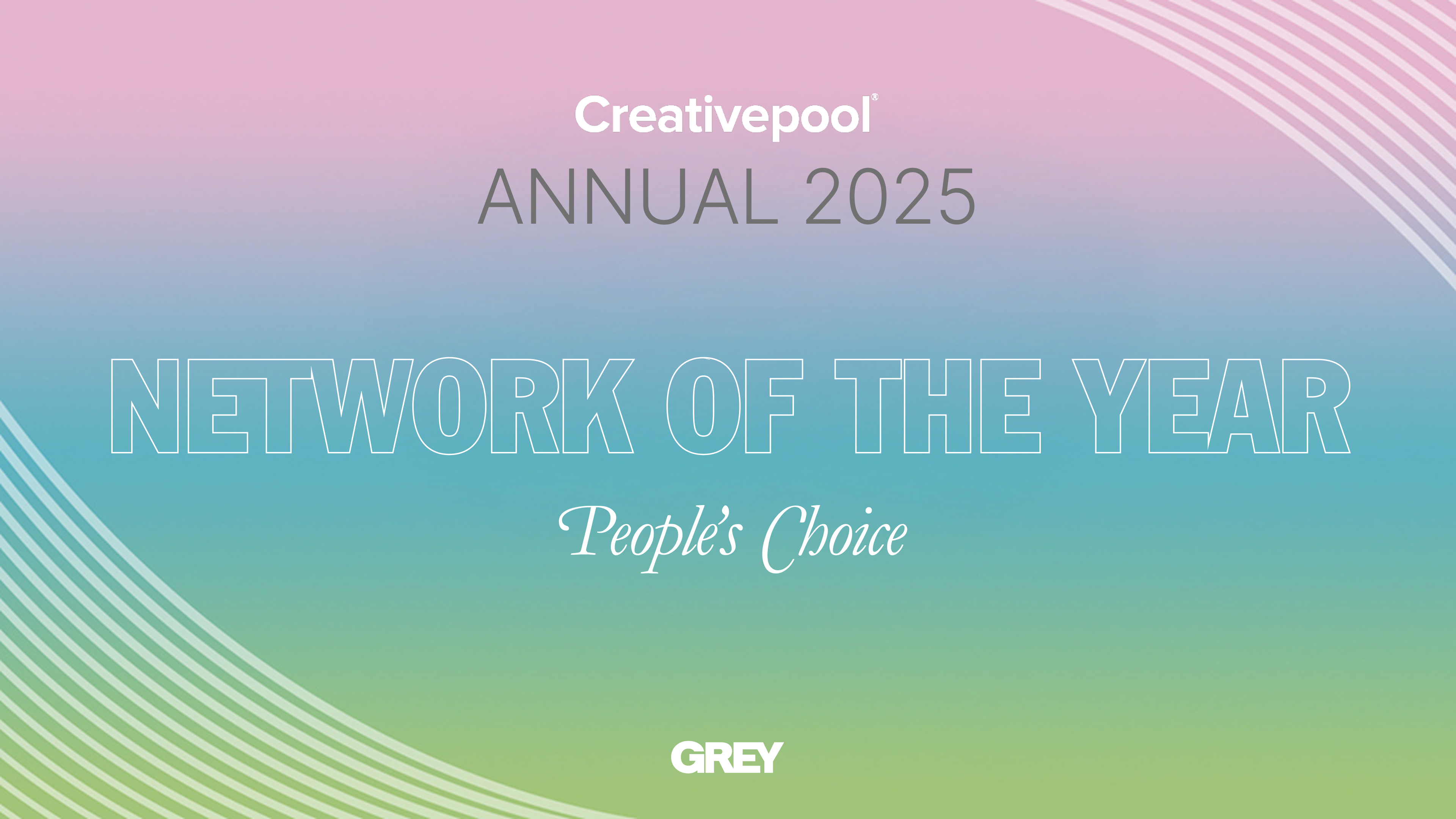 Grey Wins People's Choice “Network of the Year” at Creativepool Annual 2025