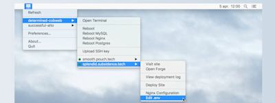 [Laravel Forge] Mac用のアプリF-Barが50%offのキャンペーン