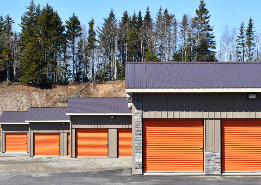 A group of storage units