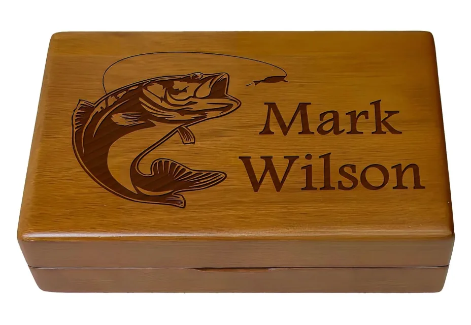 Engraved Fishing Tackle Box 