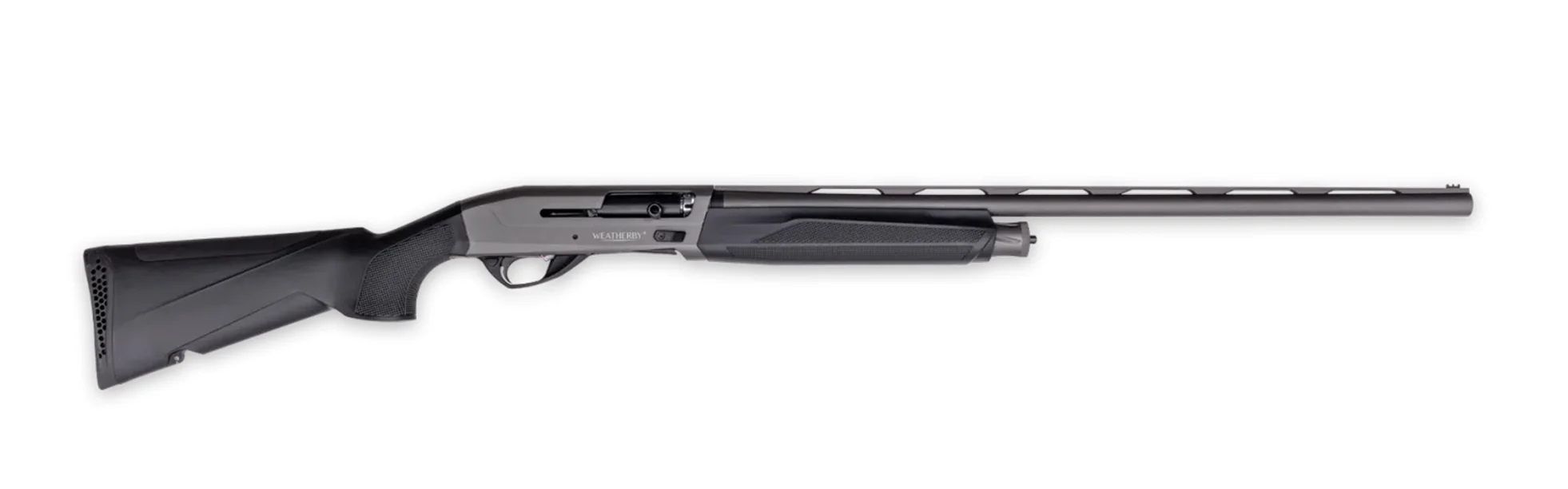 The new Weatherby Element II semi-auto shotgun on a white background. 