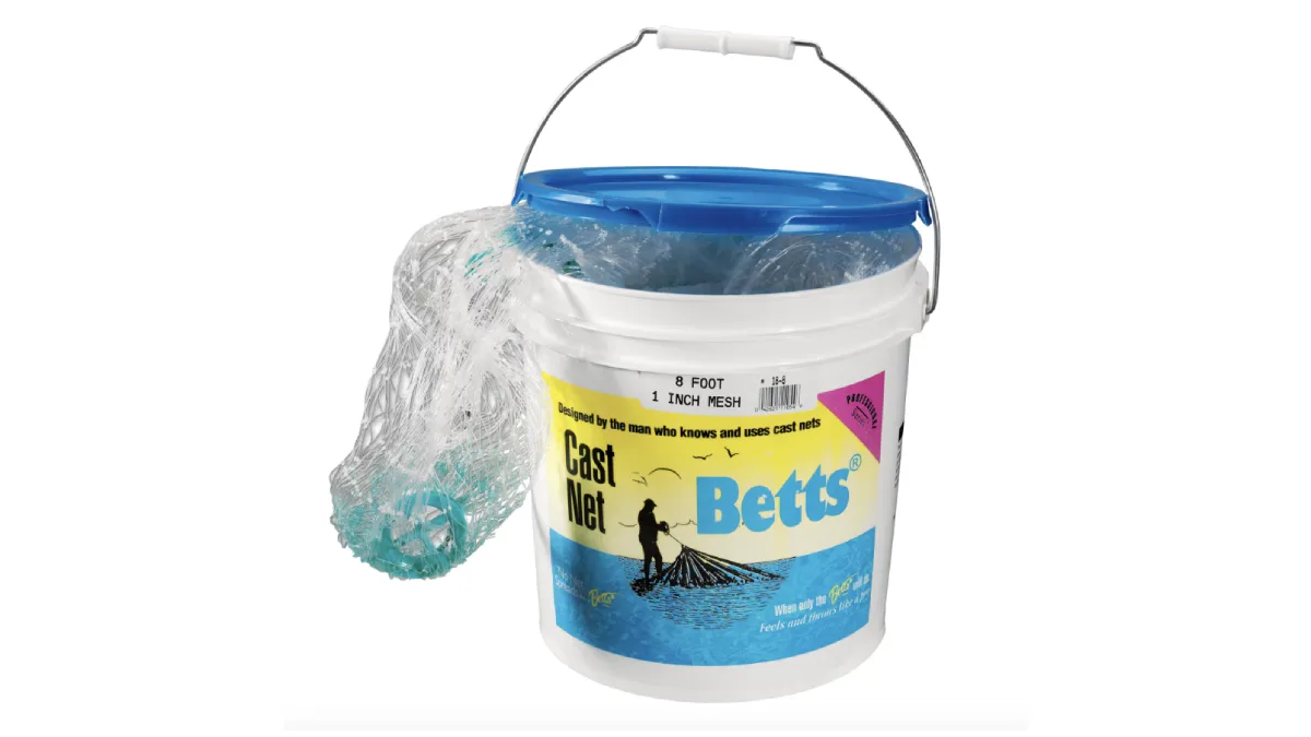 Betts Mullet Cast Net on white background