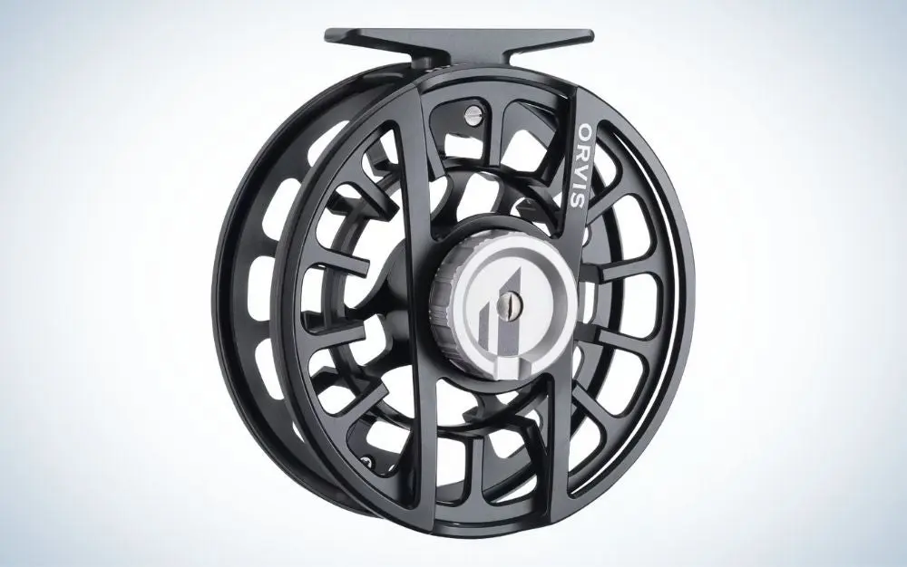 Black Orvis Hydros fly fishing reel