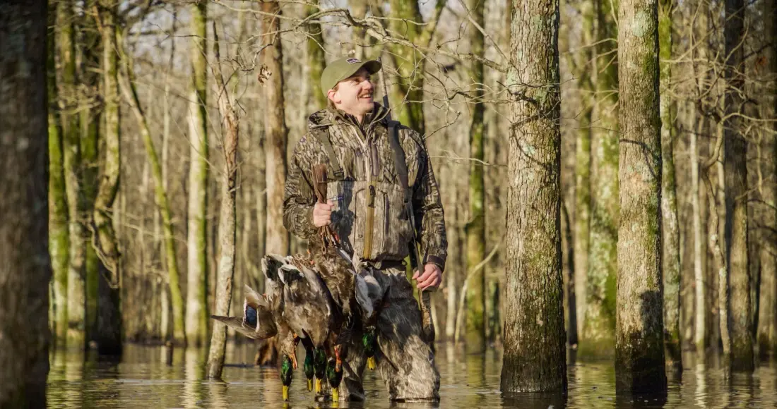 hunter in Chene waders