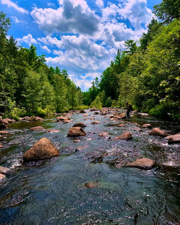 The Boquet River runs through New York and Vermont. 