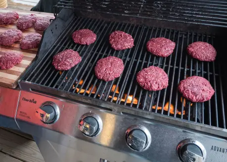 venison burgers for grilling.