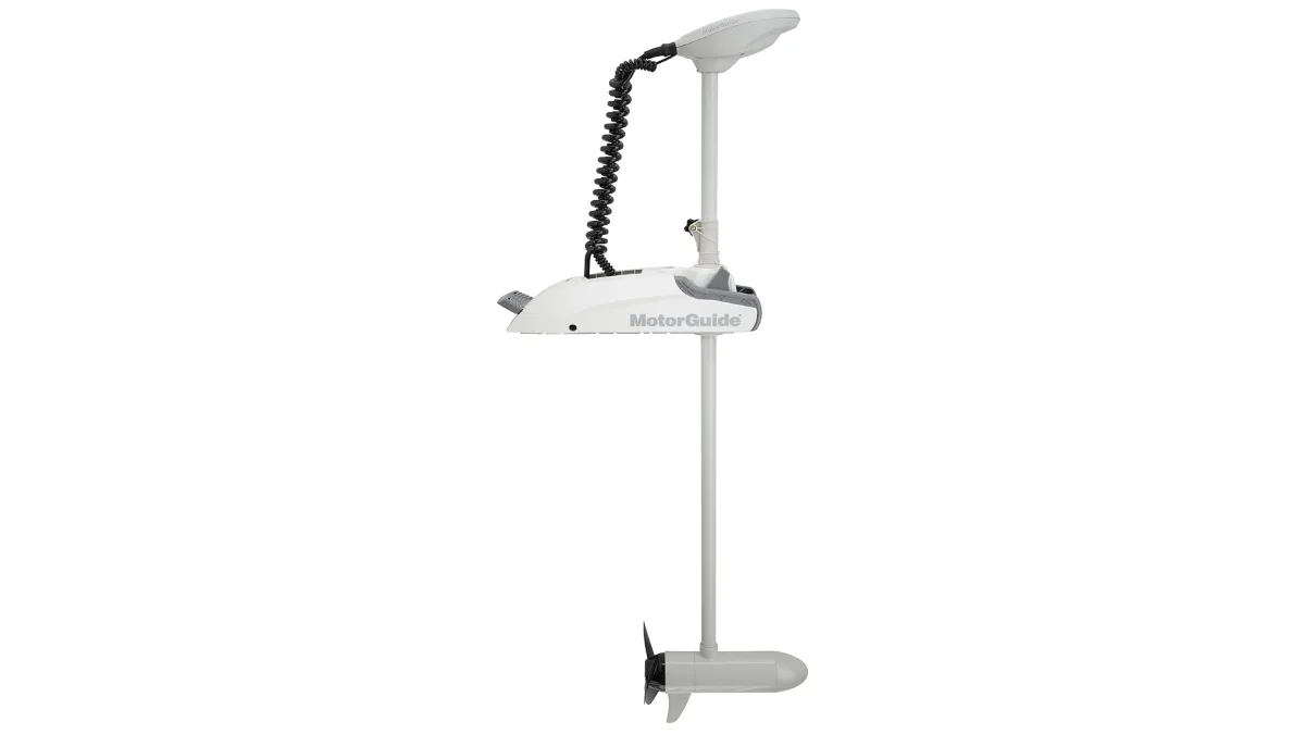 MotorGuide Xi3 Saltwater Trolling Motor on white background