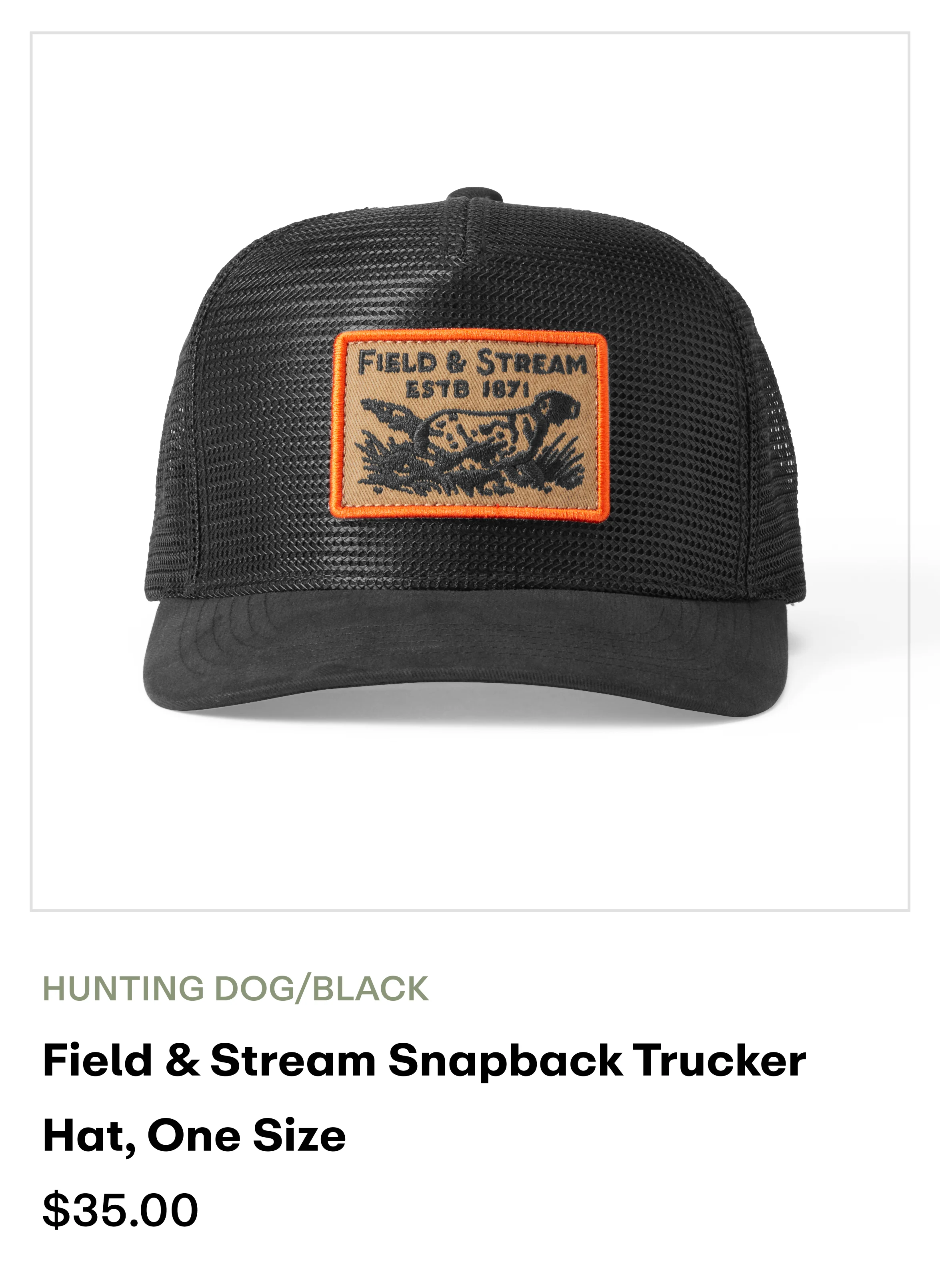 Amazon - Snapback Trucker Hats - Hunting Dog/Black