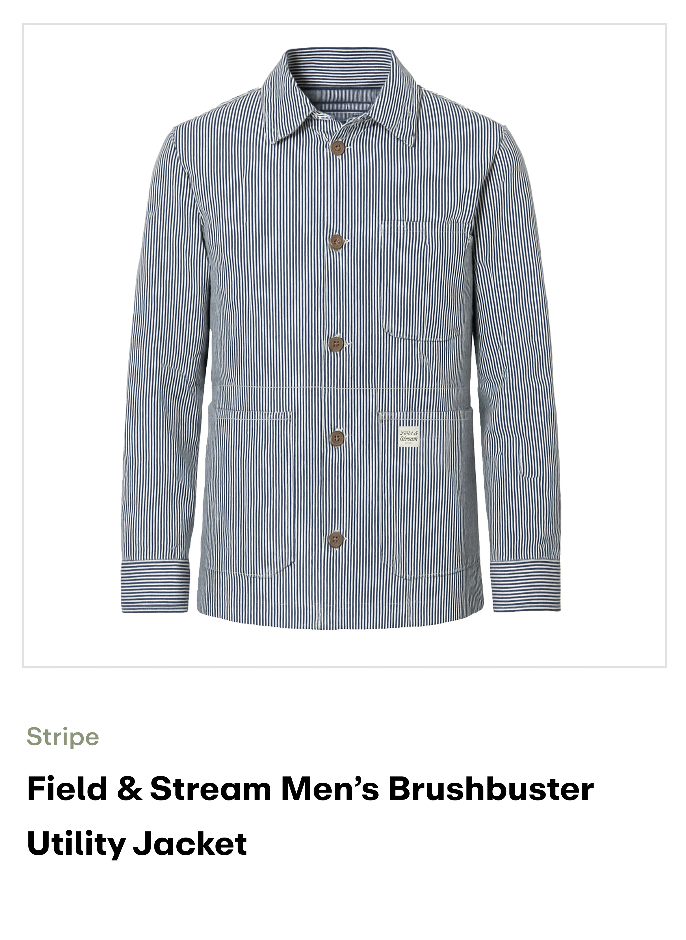 Amazon-Brushbuster Utility Jacket-Stripe