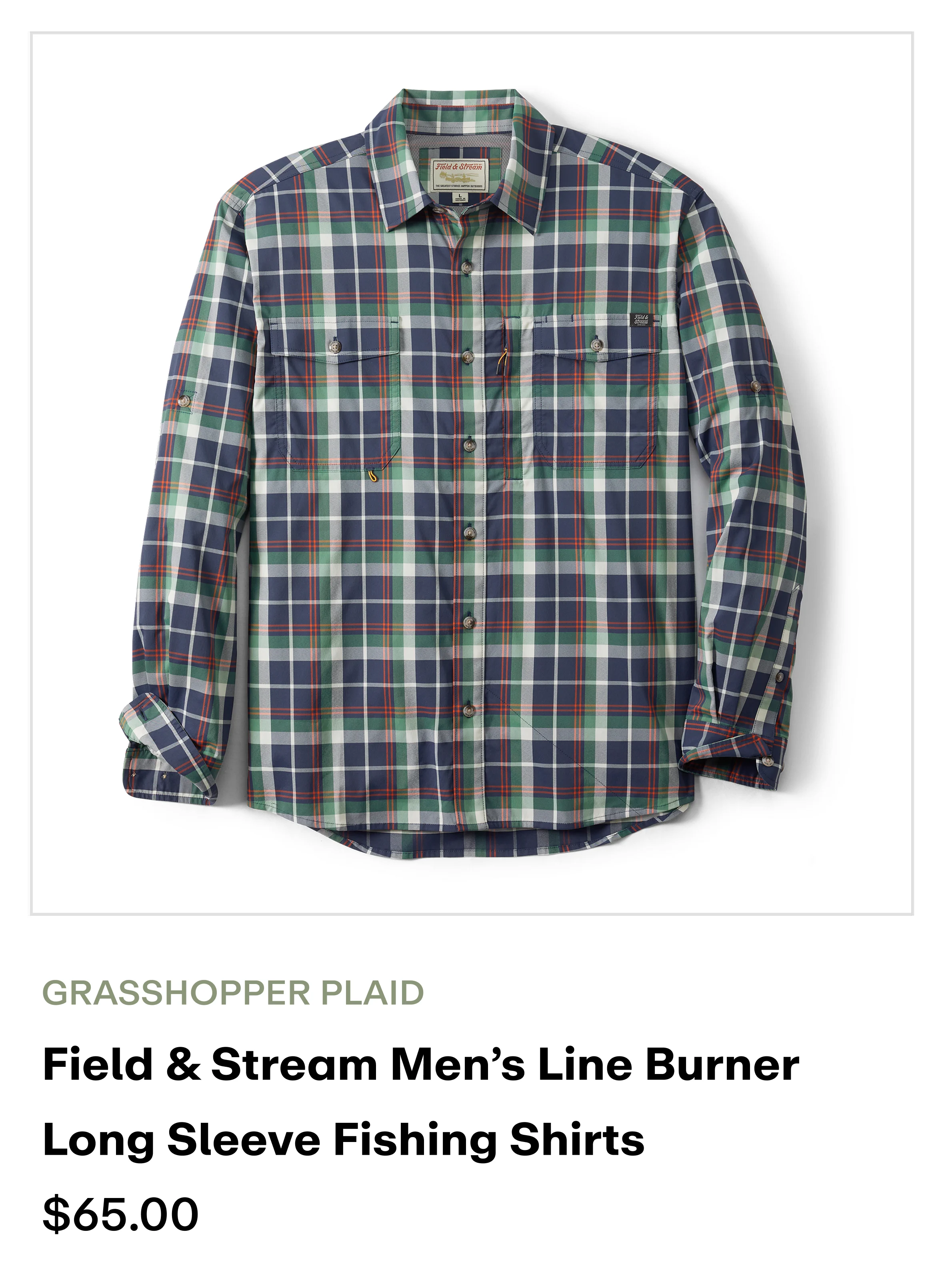 Amazon - Line Burner LS Shirt - Grasshopper