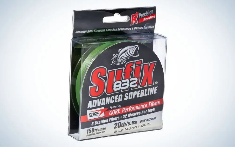 Sufix 832 is the best braided fishing line for walleye.