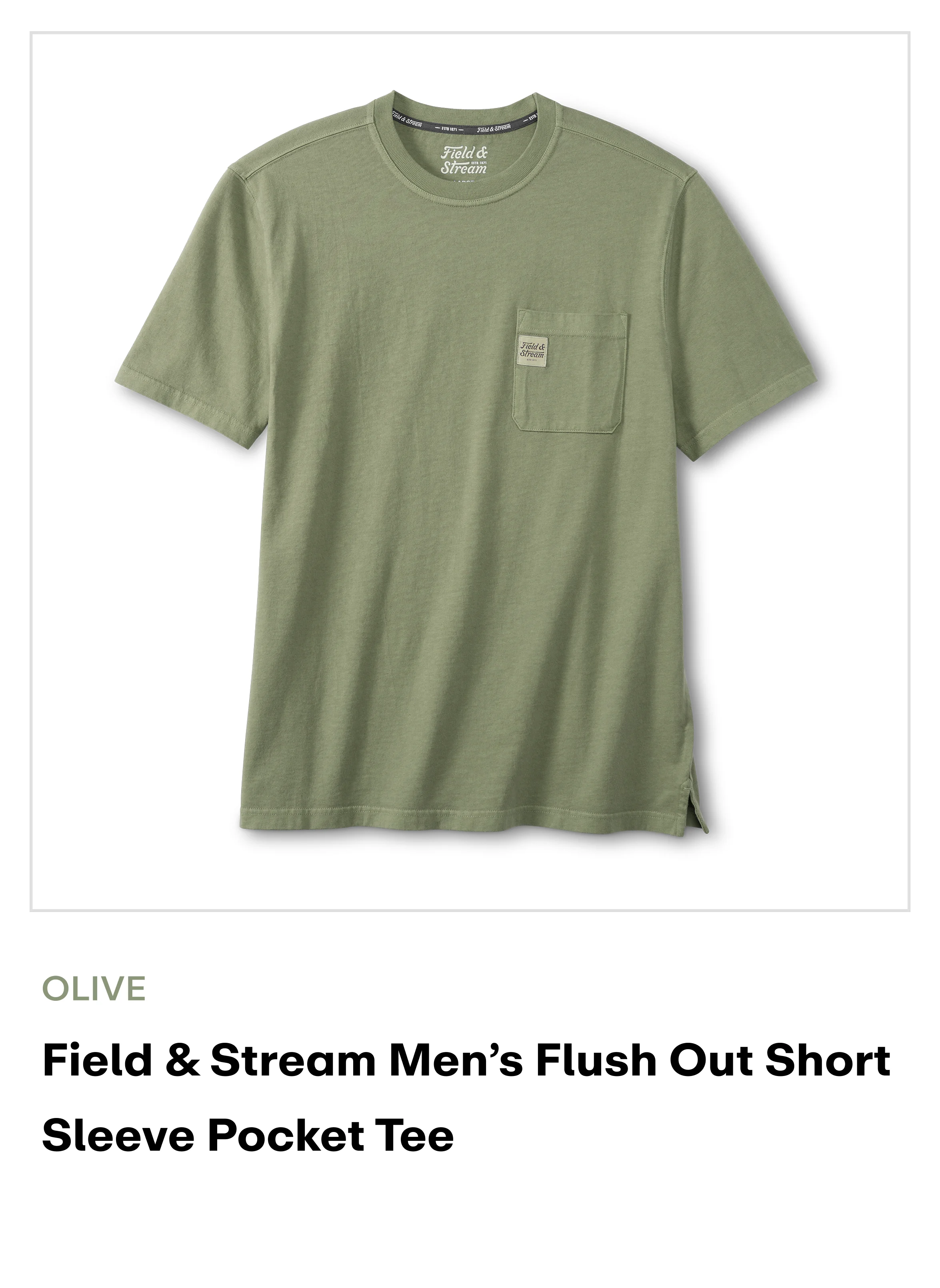 amazon - Pocket Tees - Olive