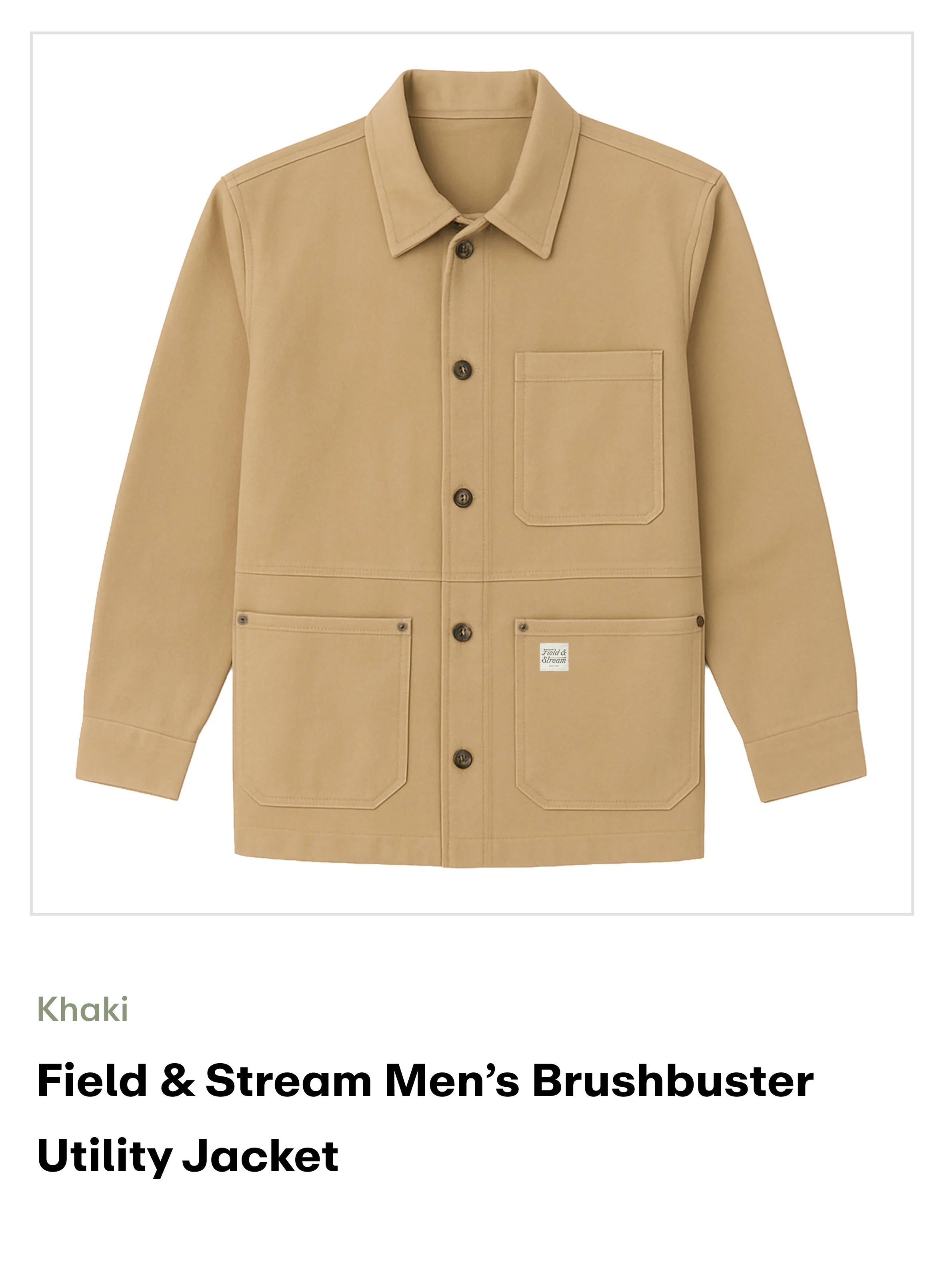 Amazon-Brushbuster Utility Jacket-Khaki