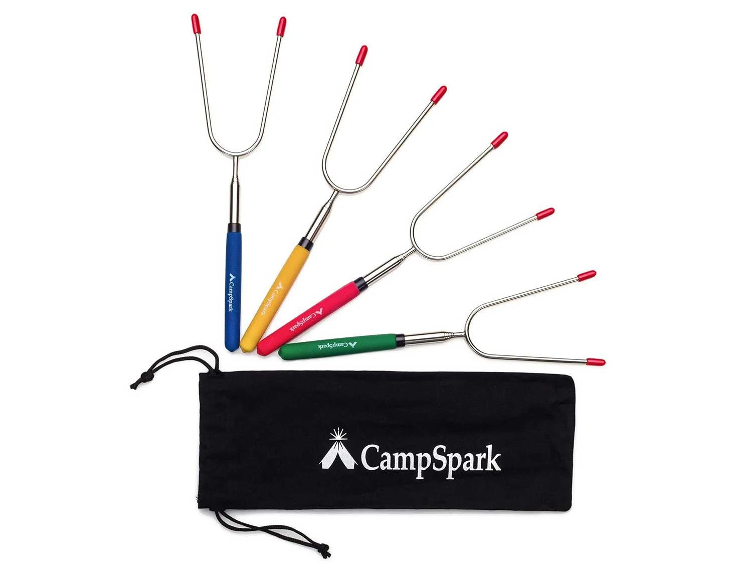 CampSpark 34-inch Telescoping Roasting Sticks