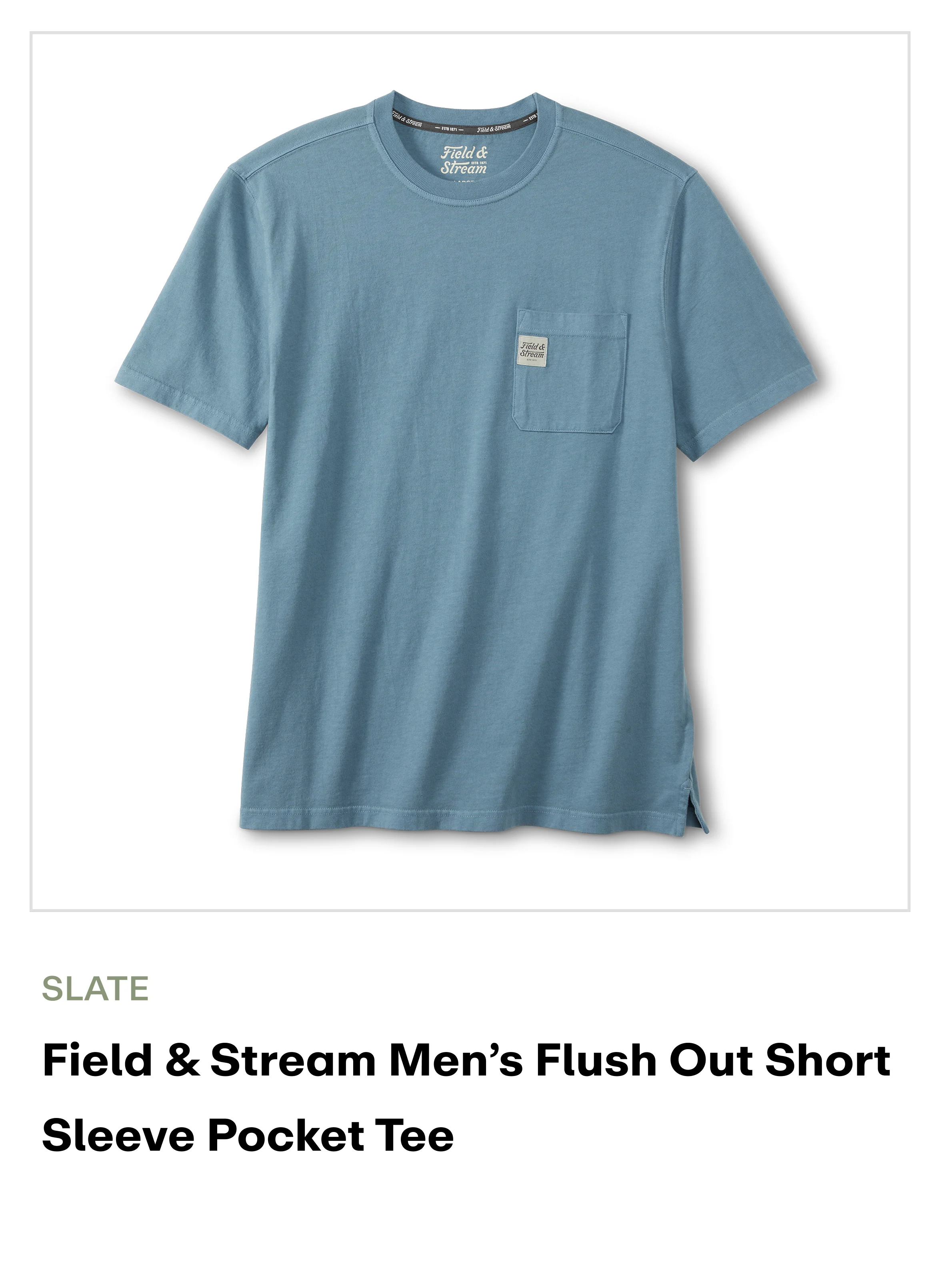 Amazon-Pocket Tees - Slate