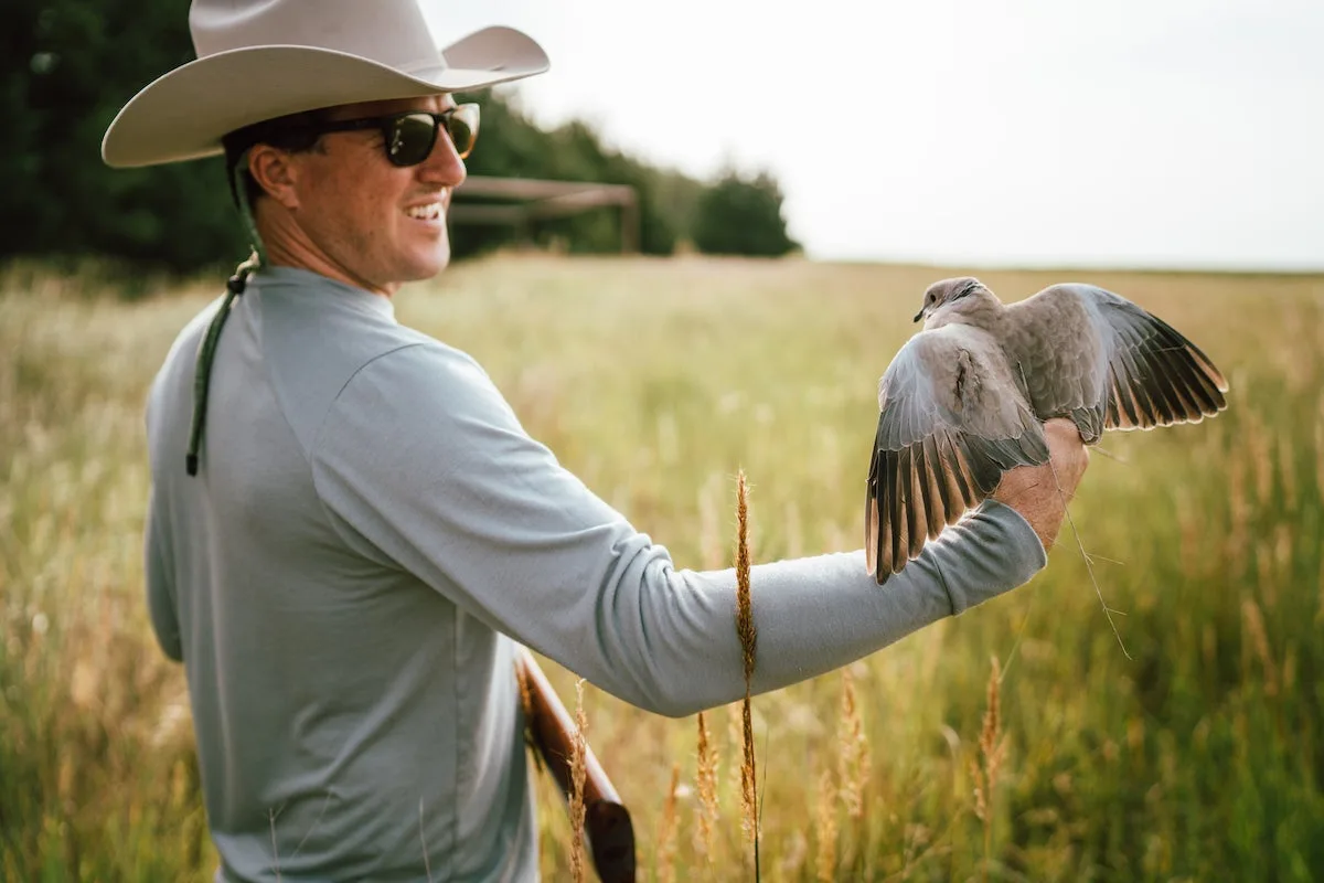 Founder of Duck Camp, Sim Whatley, in the field