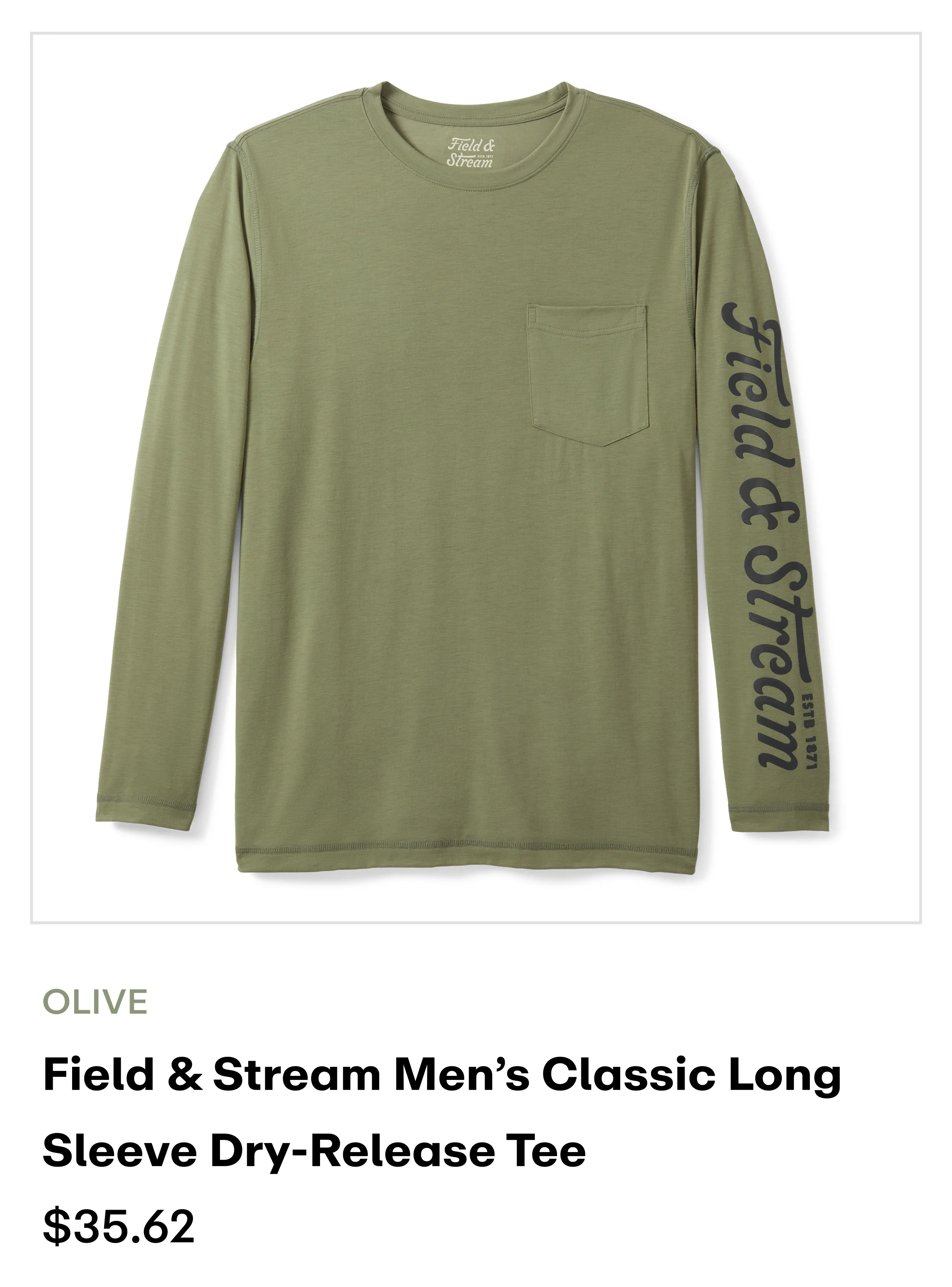 amazon - Classic LS Dry-Release Tee-Olive