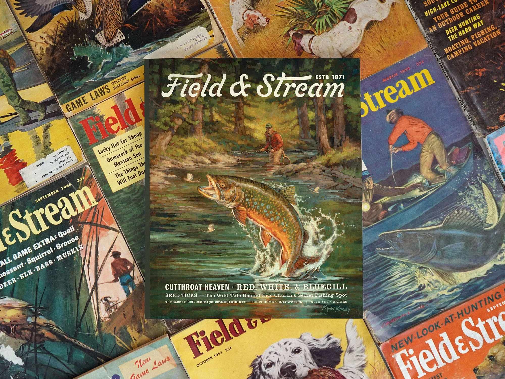 The cover of the first print edition of the new FIeld &amp; Stream Journal