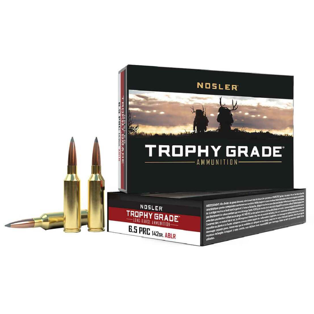 Nosler Trophy Grade Long Range 6.5 PRC Rifle Ammo