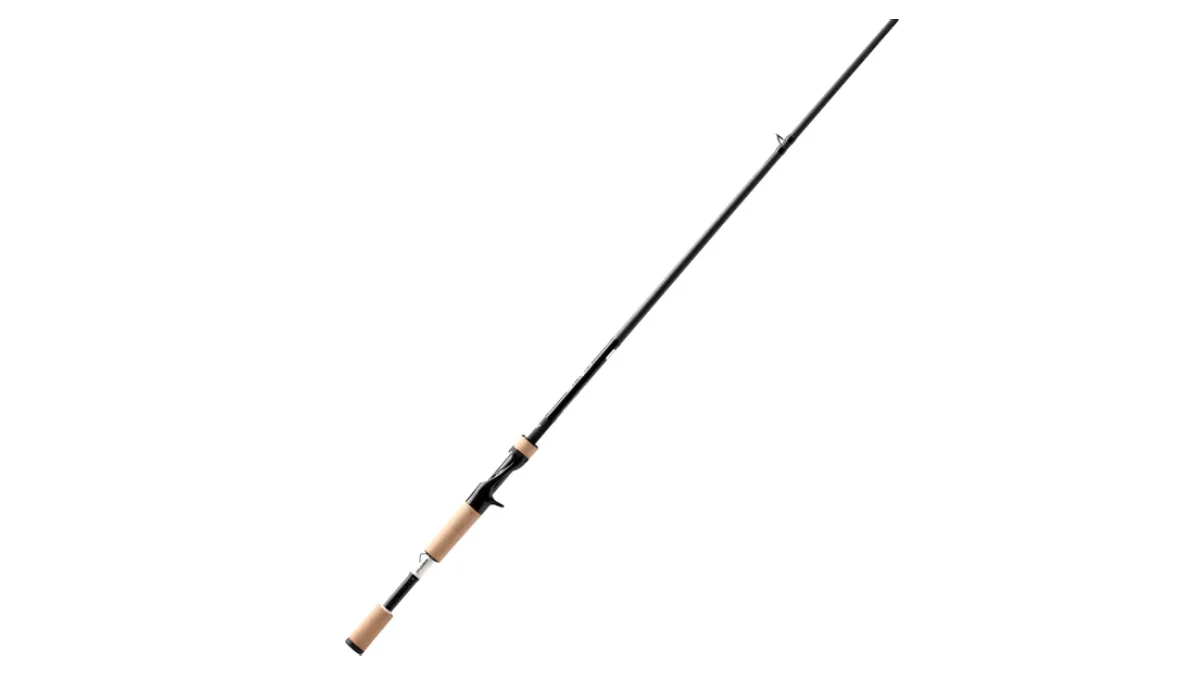 13 Fishing Omen Black Baitcast Fishing Rod on white background