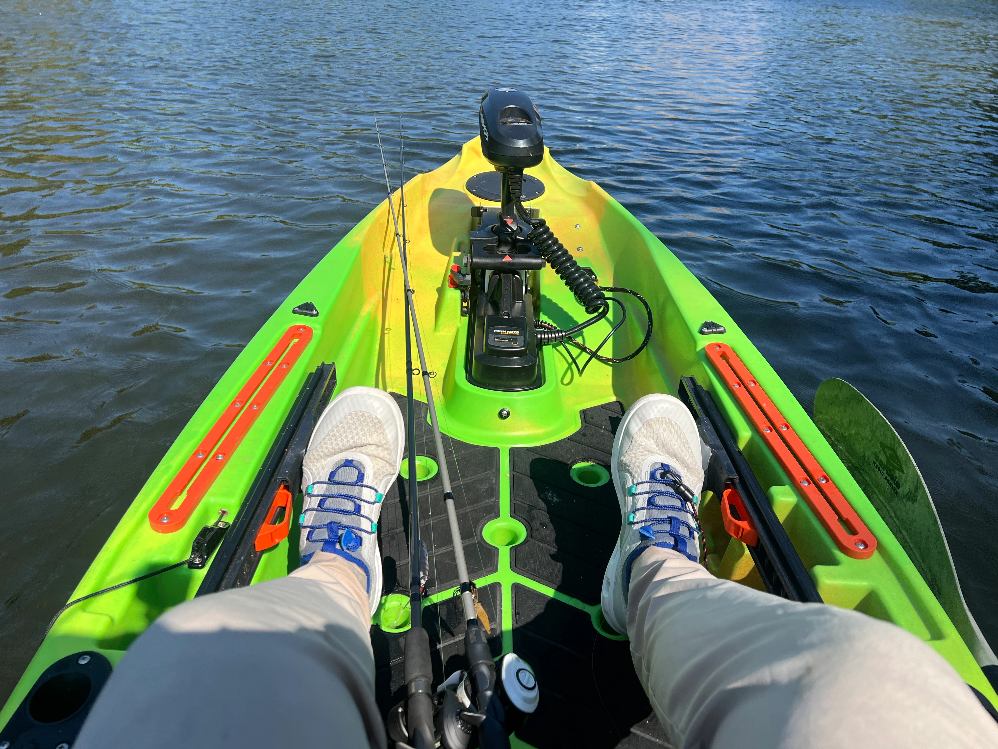 Angler on kayak