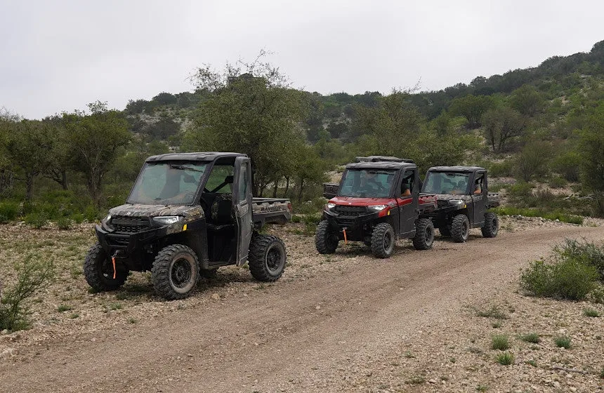 Polaris 2025 Rangers driving on Texas trail