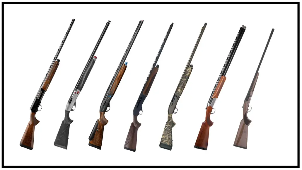 collage of shotguns