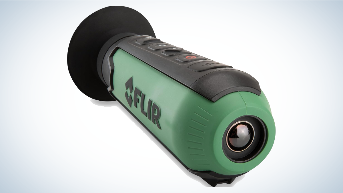 FLIR Scout TK Thermal Monocular on gray and white background