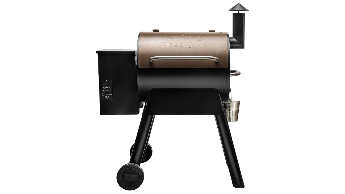 Traeger Pro 22 Pellet Grill and Smoker on white background