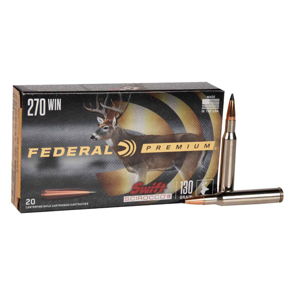 Federal Premium Swift Scirocco II 270 Winchester Rifle Ammo