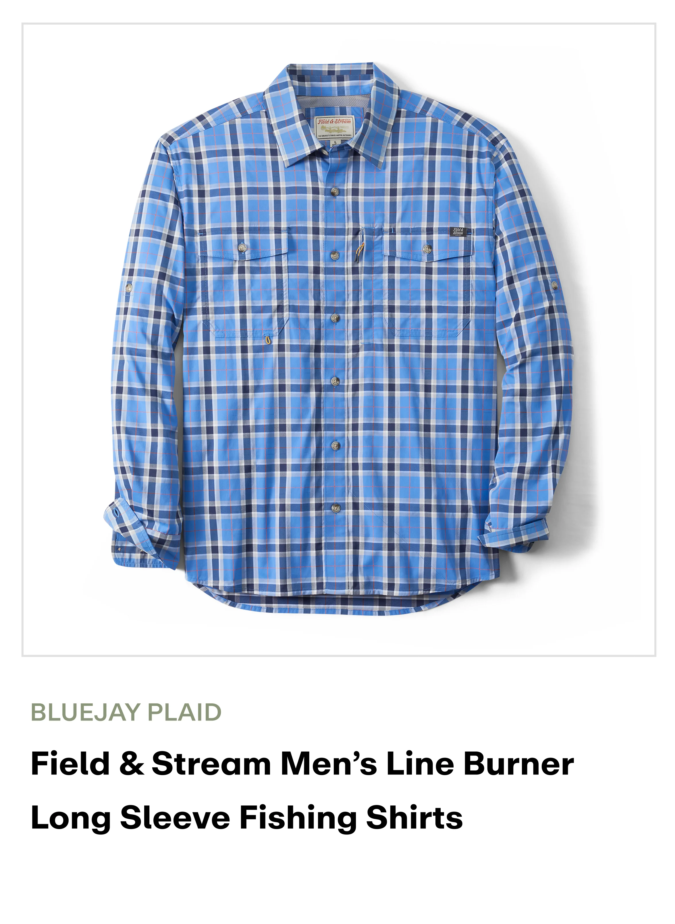 Amazon - Line Burner LS Shirt -Bluejay Plaid