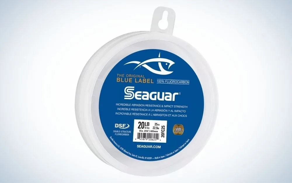 Seaguar Blue is the best fluorocarbon leader material.