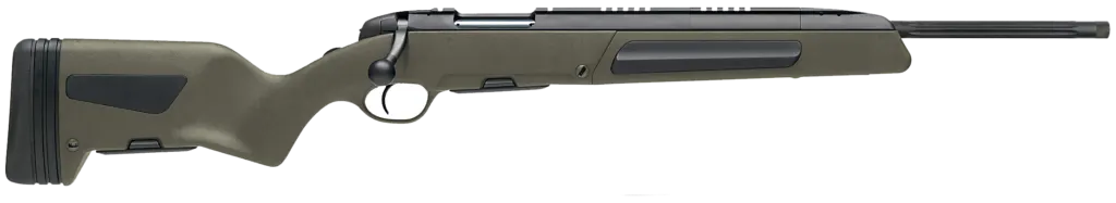 The Steyr Scout Rifle on a white background.