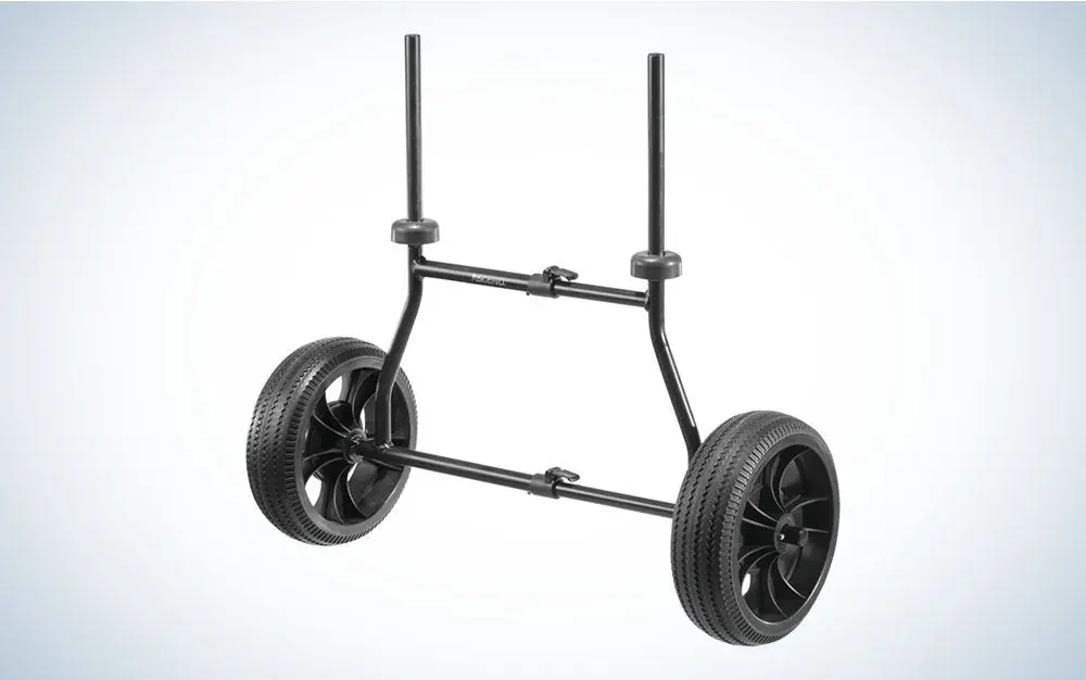 Black kayak cart