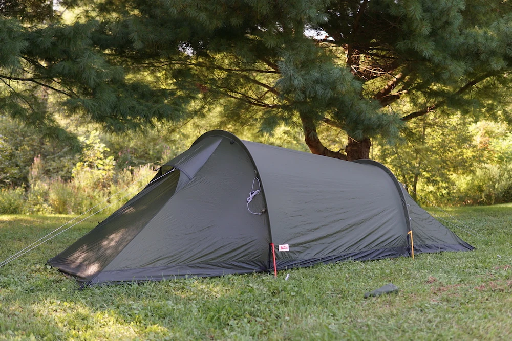 Fjallraven Abisko Lite 2 Tent set up on grass