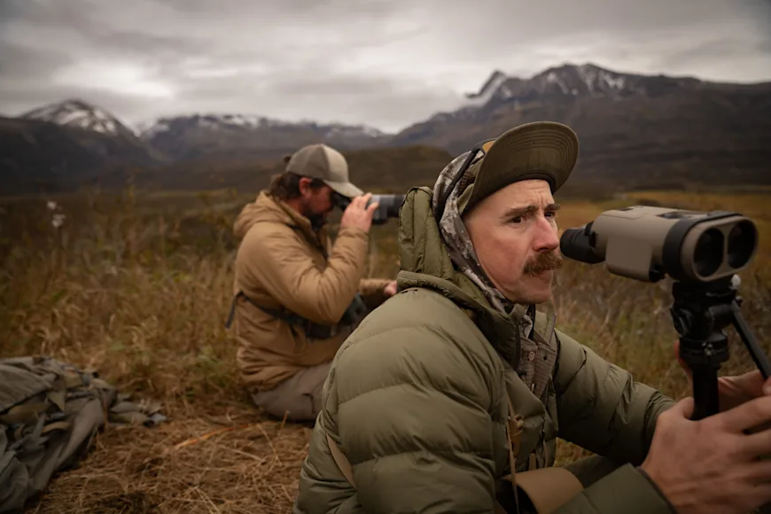 Hunters glass for grizzlies in the Brooks Range.