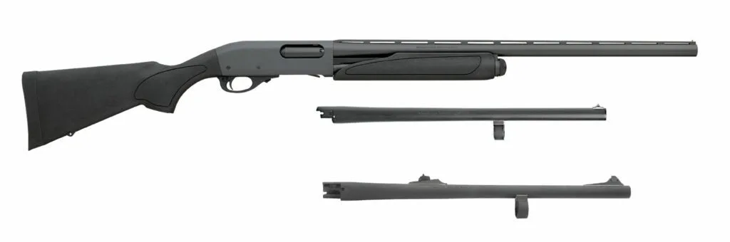 The Remington 870 Express Synthetic Field &amp; Home Combo on a white background.